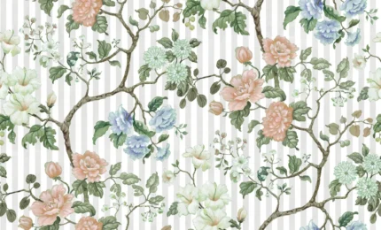 Rose Stripe White