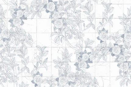 Rose Tiles Blue