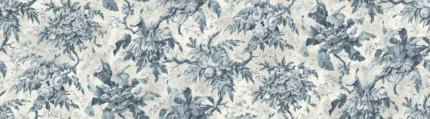 Rustic Bouquet, Blue | Extraordinary Wallpaper by Rebel Walls