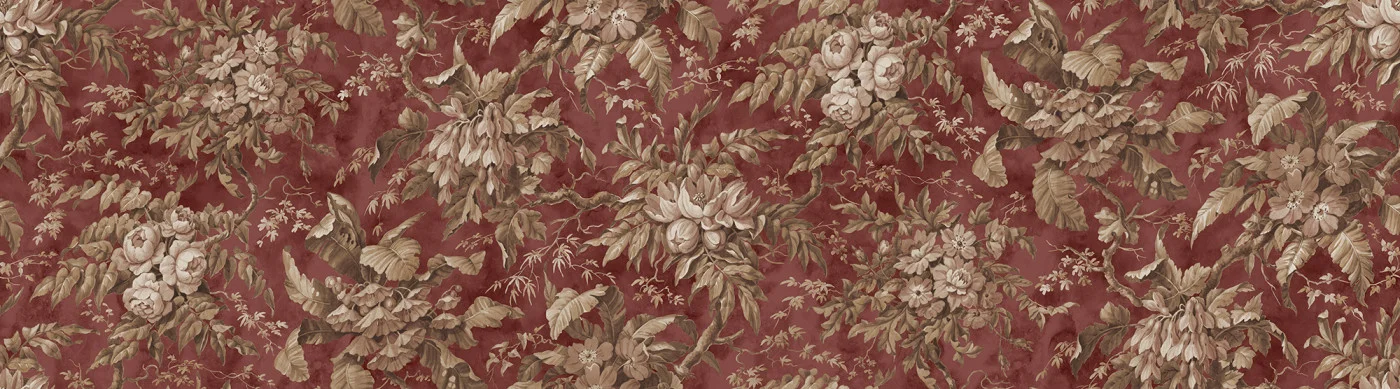rebelwalls-rustic-bouquet-red-r21359-flat Rustic Bouquet, Red | Extraordinary Wallpaper by Rebel Walls - Image 1