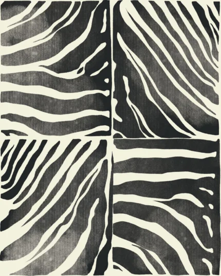 Savanna Stripe, Black & White | Extraordinary Wallpaper by Rebel Walls