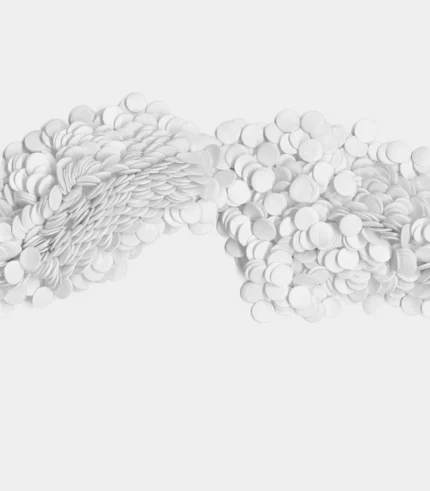 Scattered Dots, White