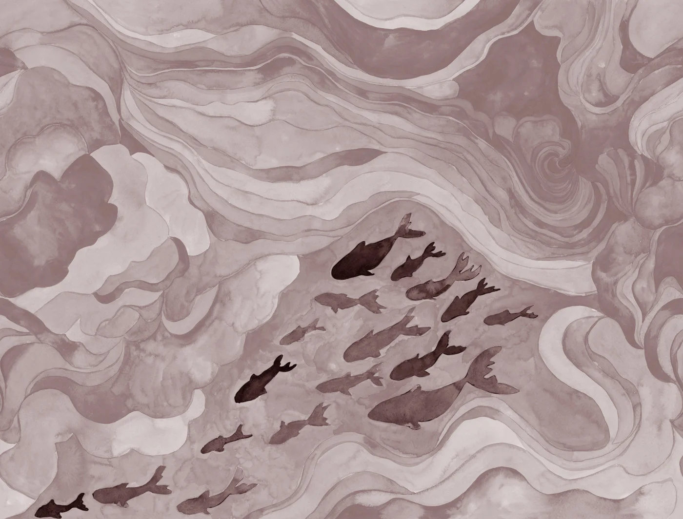 rebelwalls-silent-stream-pink-r21329-flat Silent Stream, Pink Sophisticated Luxe Rebel Walls Wallpaper R21329
