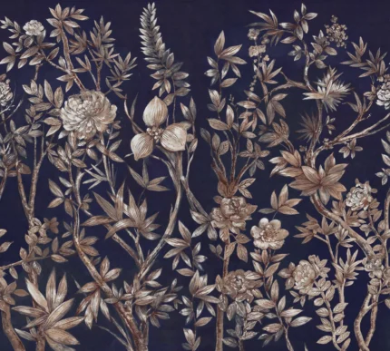 Silk Floral Blue
