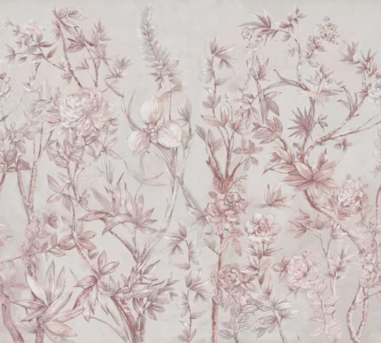 Silk Floral Dusty Pink