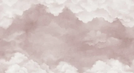 Sky of Clouds, Pink Wallpaper | Free Shipping