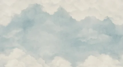 Sky of Clouds, Vintage Wallpaper | Fast Delivery