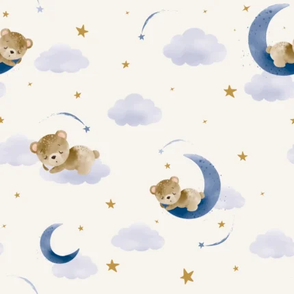 Sleepy Bear, Sky Blue