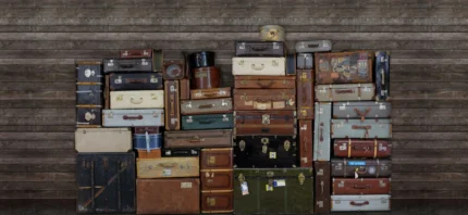 Stacked Suitcases