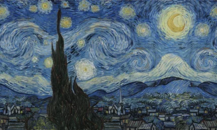 Starry Night By Van Gogh Repeatable