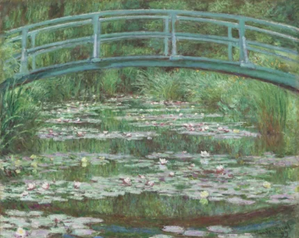 The Japanese Footbridge By Monet