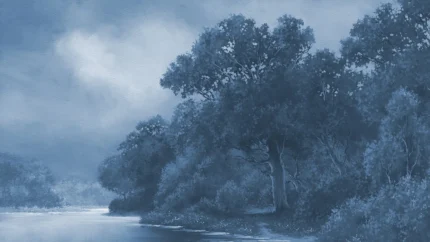Tranquil Forest – Blue