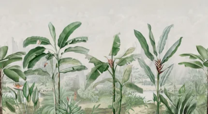 Tropical Palms, Green