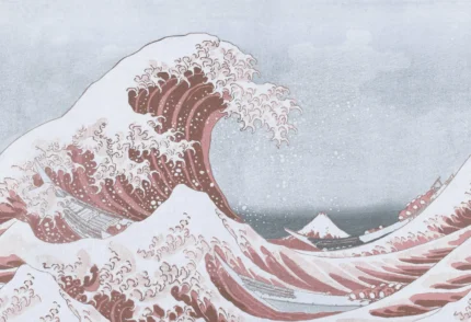 Under The Wave Off Kanagawa, Pink