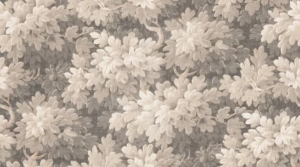 Vintage Foliage, Beige Wallpaper | Free Shipping