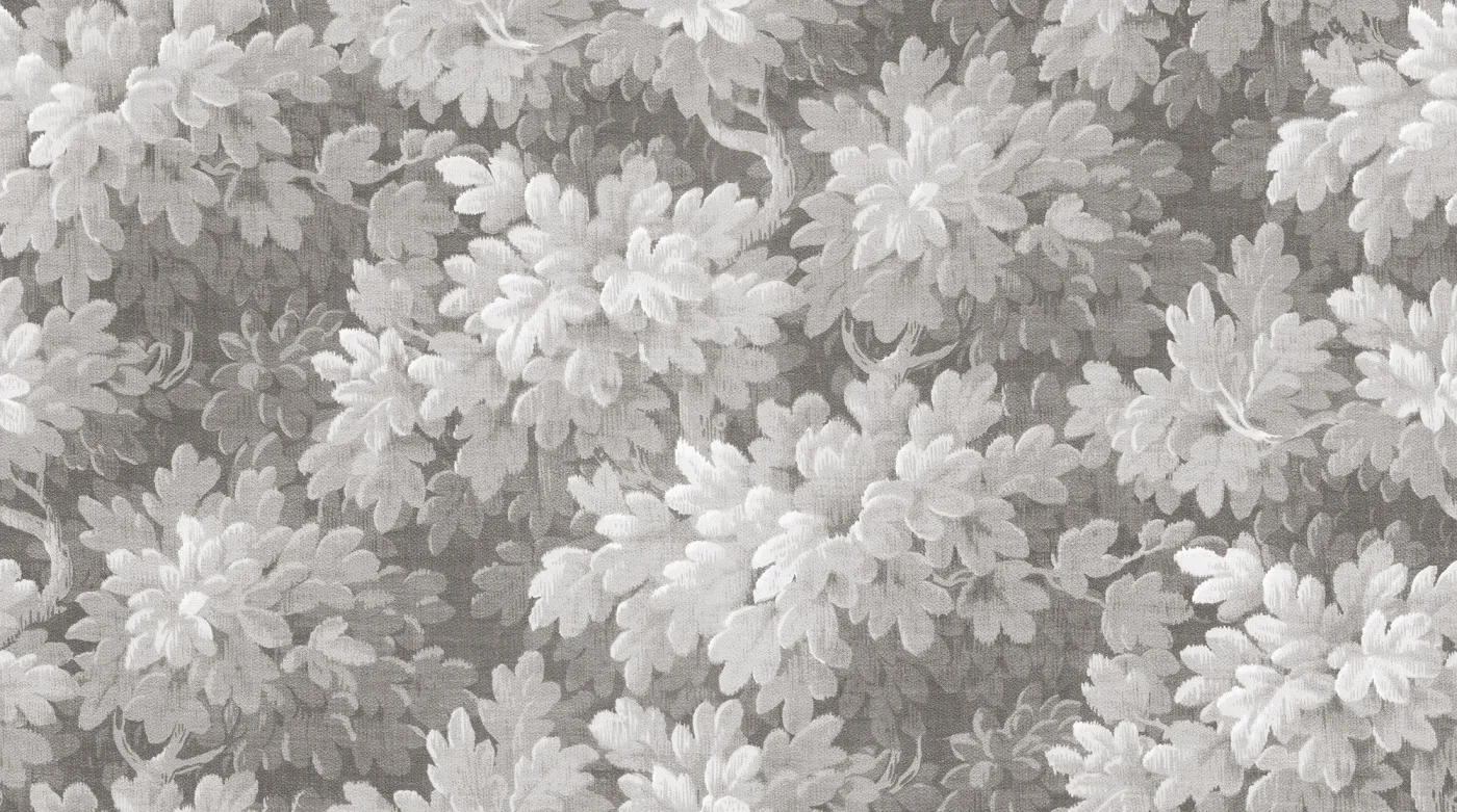 rebelwalls-vintage-foliage-gray-r21354-flat Vintage Foliage, Gray Poetic Rebel Walls Wallpaper R21354