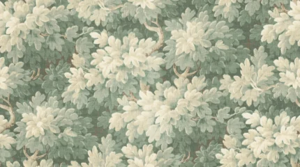 Vintage Foliage, Light Green Wallpaper | Satisfaction Guarantee