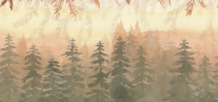 Watercolor Forest‚ Dawn