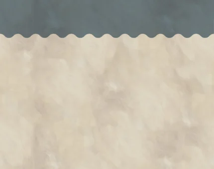 Wave Border, Misty Blue – blue