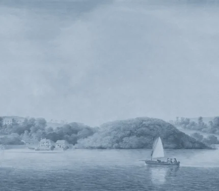 Weekend Sail, Blue | Extraordinary Wallpaper by Rebel Walls
