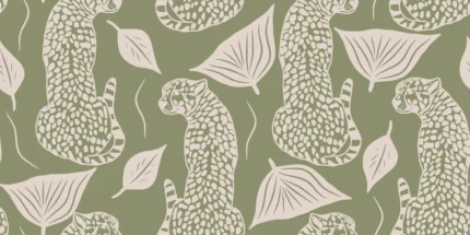 Whimsy Leopard, Green | Free Shipping