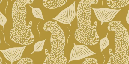 Whimsy Leopard, Yellow | Free Shipping