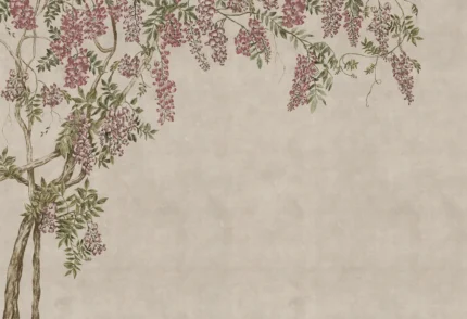 Wisteria Garden, Beige | Extraordinary Wallpaper by Rebel Walls