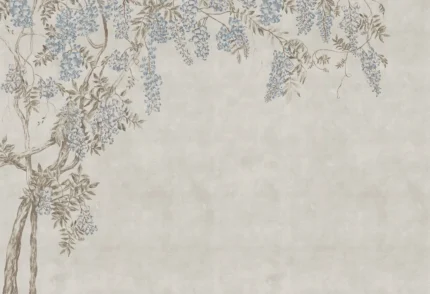 Wisteria Garden, Light Blue | Extraordinary Wallpaper by Rebel Walls