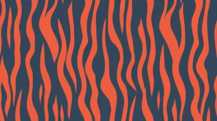 Zebra Lines, Blue & Red Shutterstock Rebel Walls Wallpaper R20389