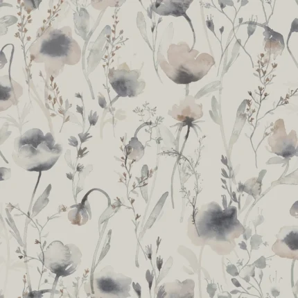 Lo Sage Green Floral Wallpaper by Sandberg