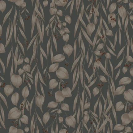 Sara Indigo Blue Floral Wallpaper by Sandberg