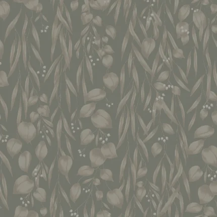 Sara Sage Green Floral Wallpaper by Sandberg
