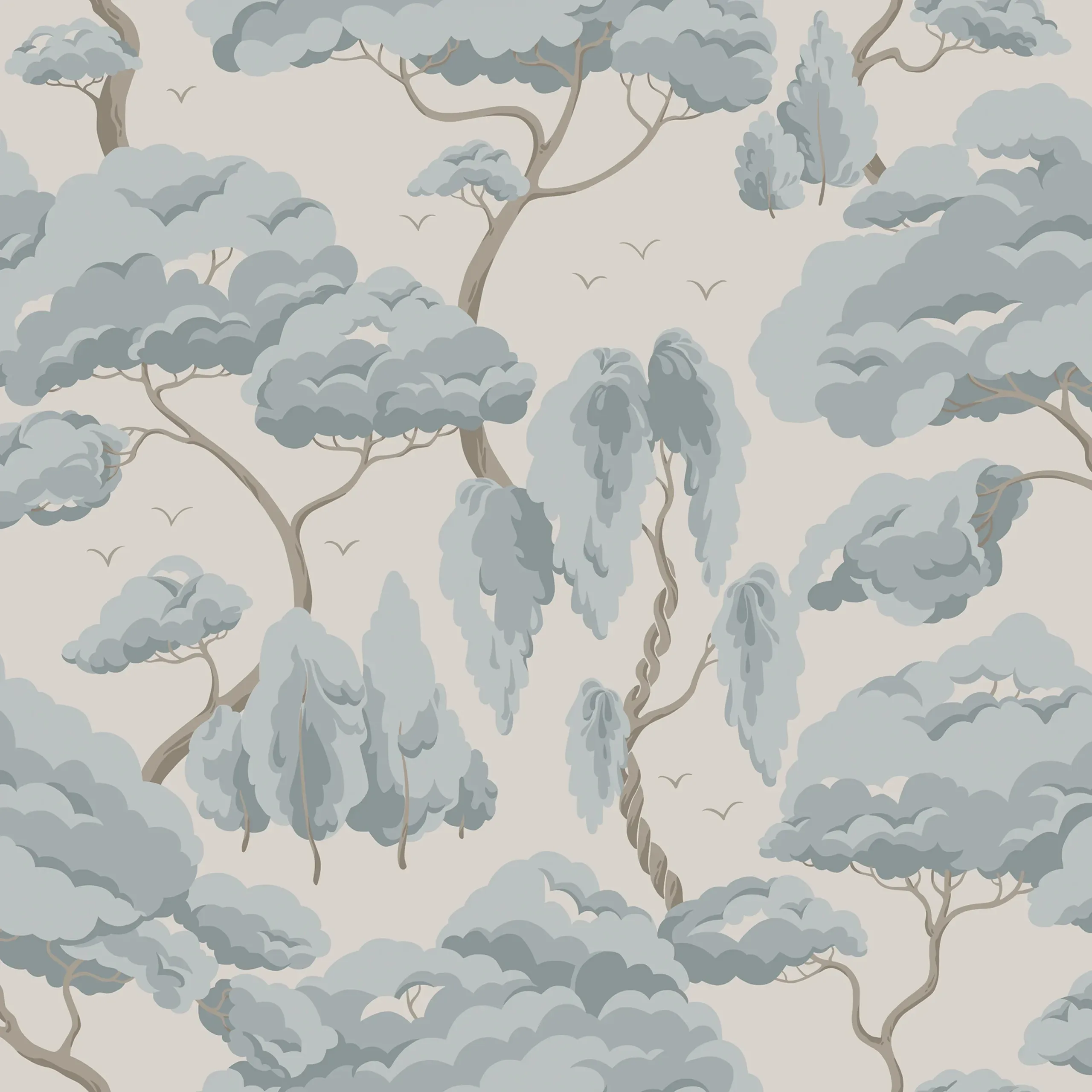 Kristoffer Misty Blue Floral Wallpaper by Sandberg Kristoffer Misty Blue Floral Wallpaper by Sandberg
