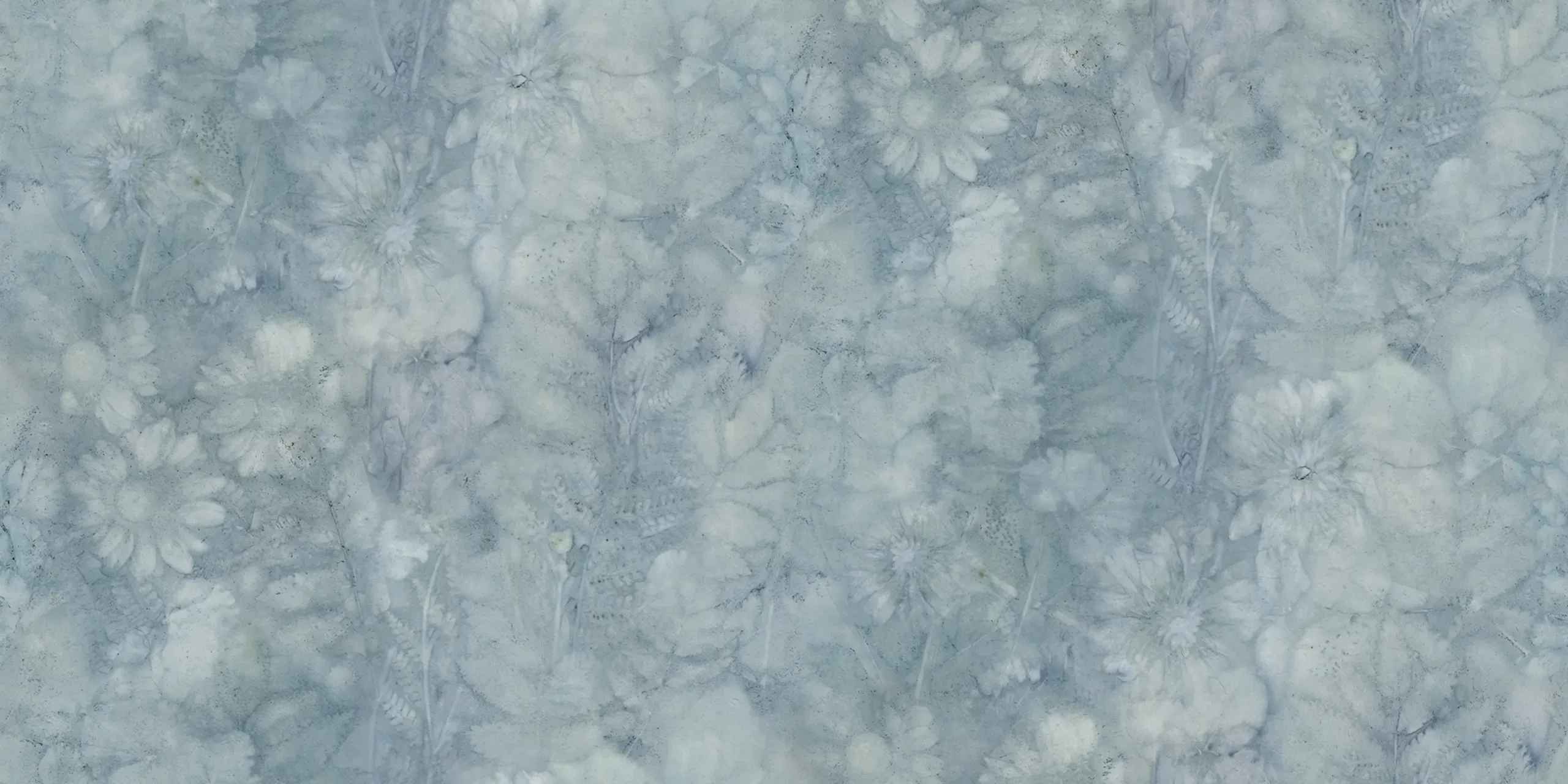 Monica Misty Blue Botanical Mural by Sandberg