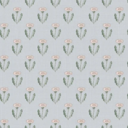Maskrosen Soft Blue Modern Wallpaper by Sandberg