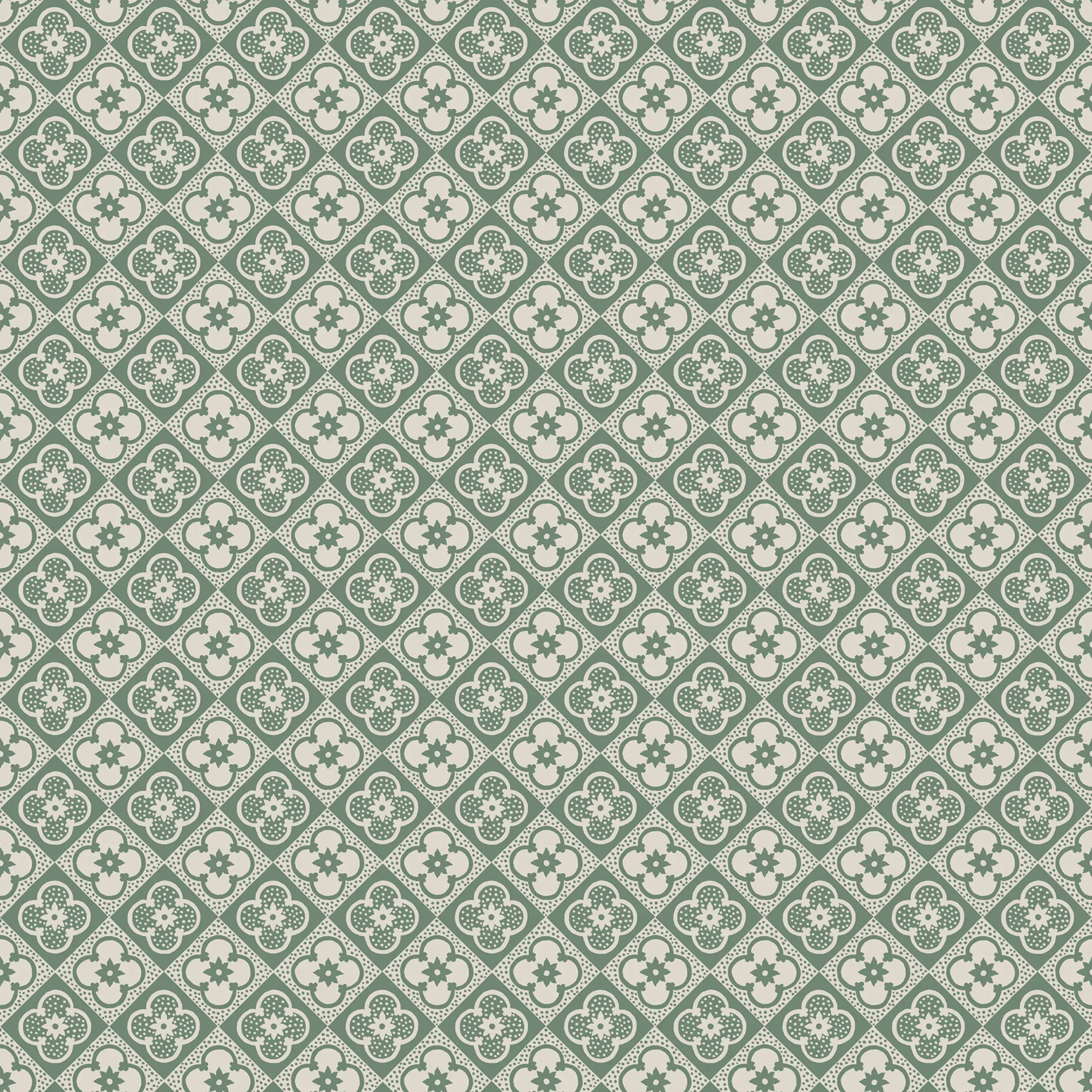 Lyckan Emerald Checkered Wallpaper by Sandberg