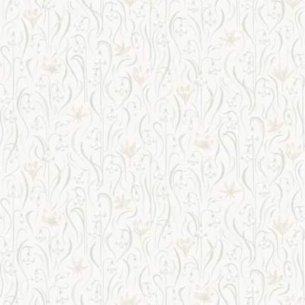 Signe Spring Green Leaf Wallpaper by Sandberg