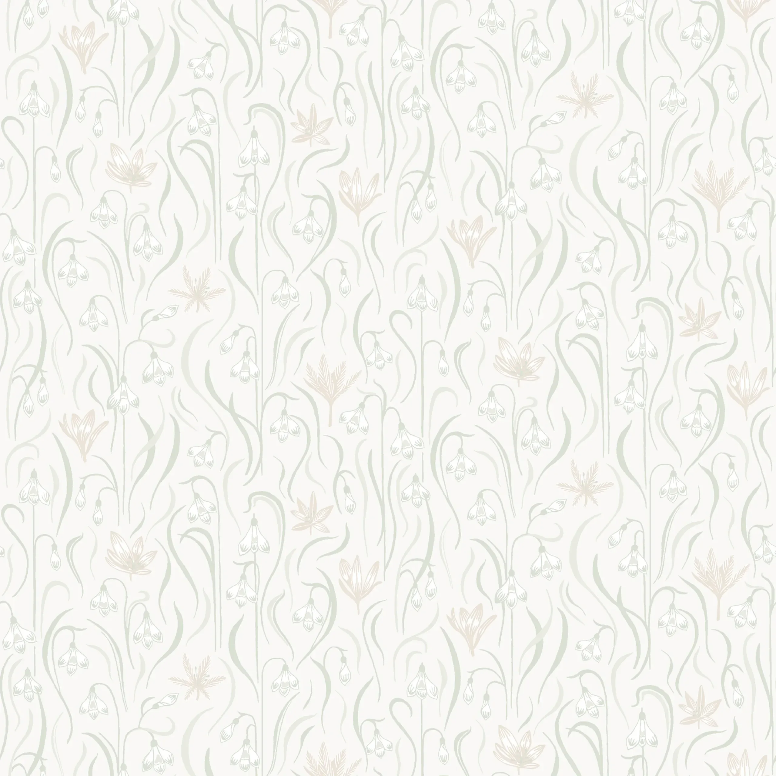 Signe Spring Green Leaf Wallpaper by Sandberg