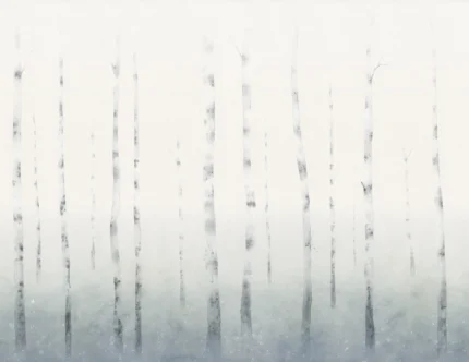 Sundborn Winter Botanical Mural by Sandberg