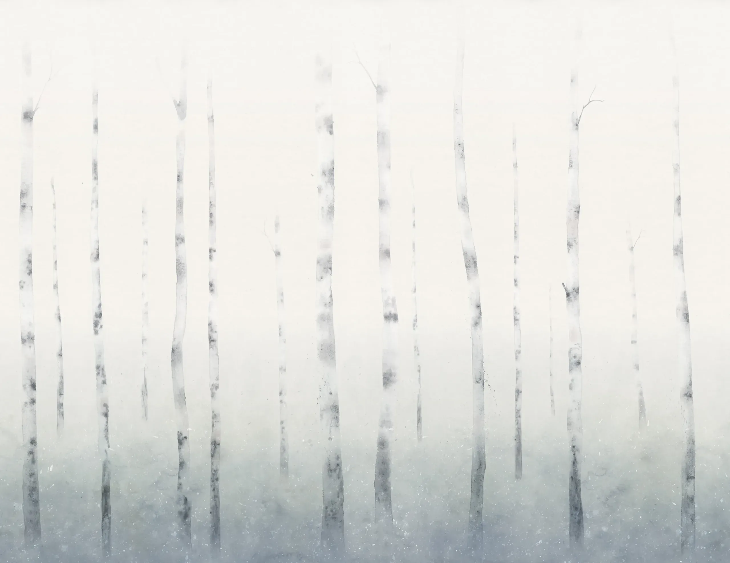 Sundborn Winter Botanical Mural by Sandberg
