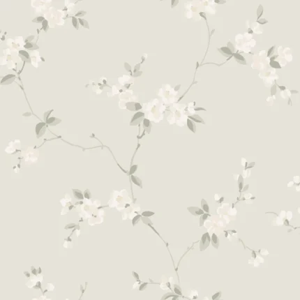 Engla Sandstone Floral Wallpaper by Sandberg