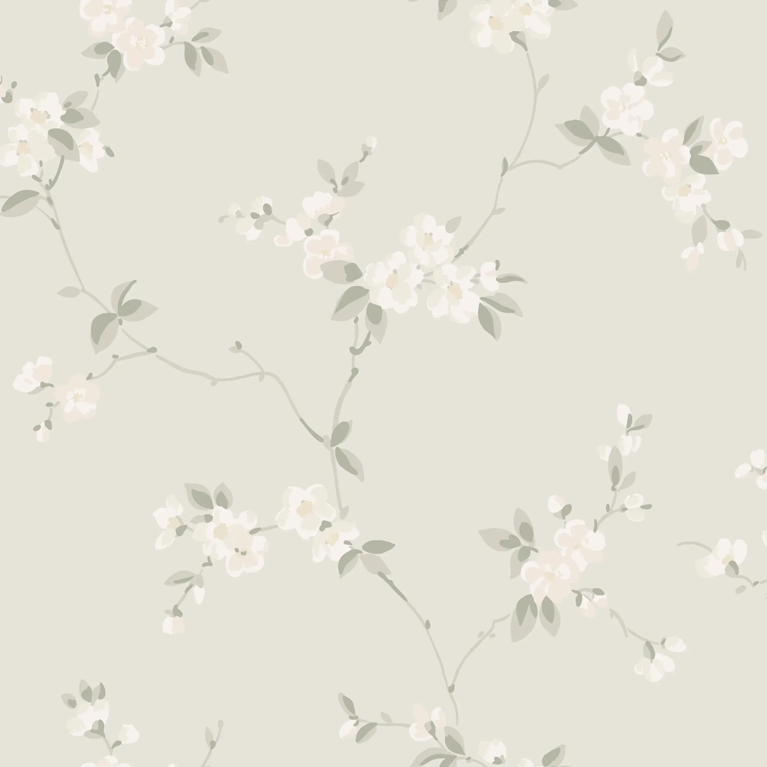 Engla Sandstone Floral Wallpaper by Sandberg