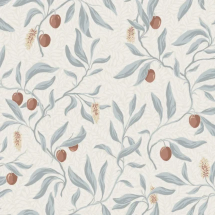 Vinnie Misty Blue Botanical Wallpaper by Sandberg
