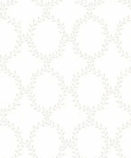 Wilma Eggshell Botanical Wallpaper by Sandberg
