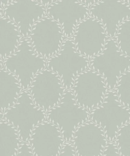 Wilma Sage Green Botanical Wallpaper by Sandberg