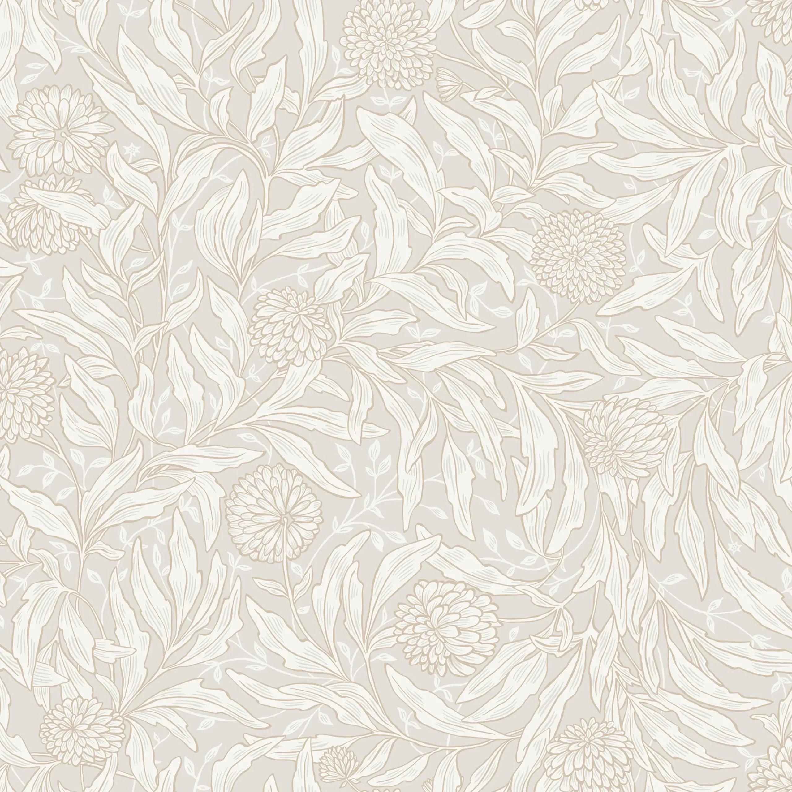 Olof Sandstone Botanical Wallpaper by Sandberg