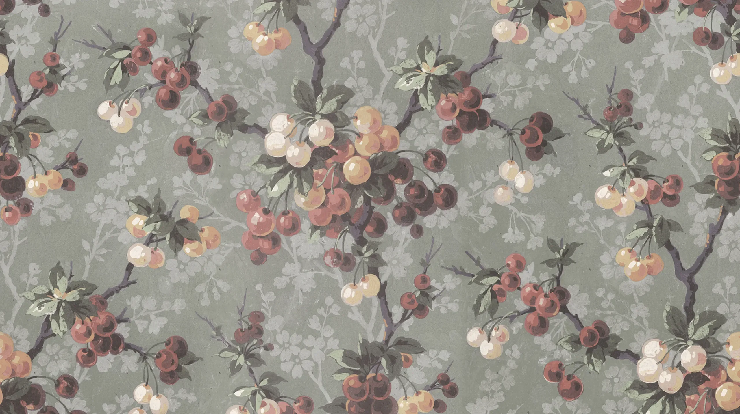 Franka Sage Green Botanical Mural by Sandberg