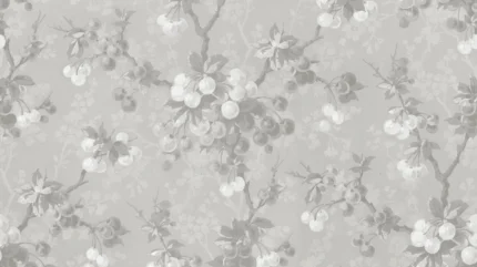 Franka Mineral Gray Botanical Mural by Sandberg