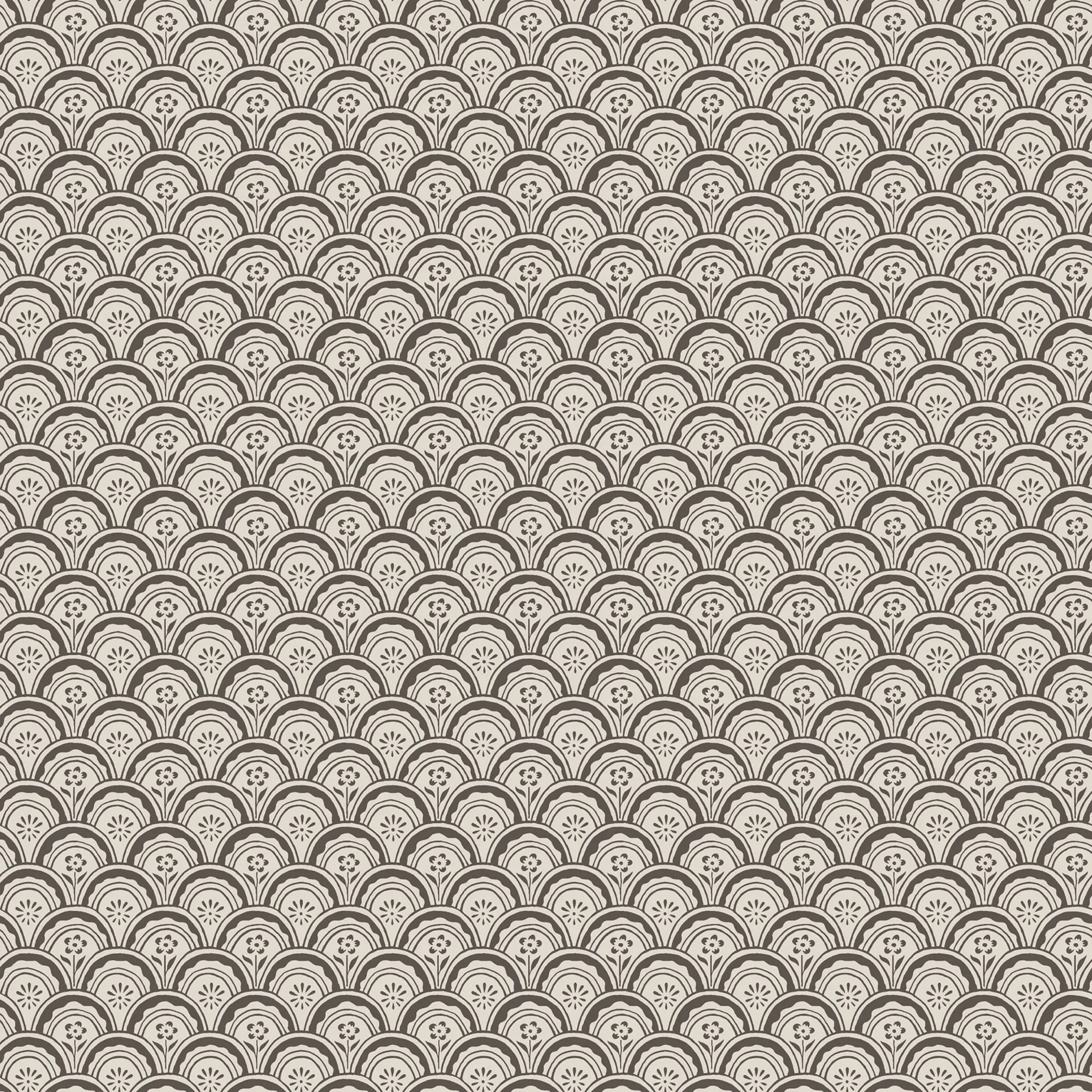 Beata Graphite Small Pattern Wallpaper by Sandberg