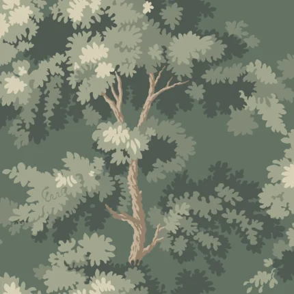 Raphael Moss Green Botanical Wallpaper by Sandberg